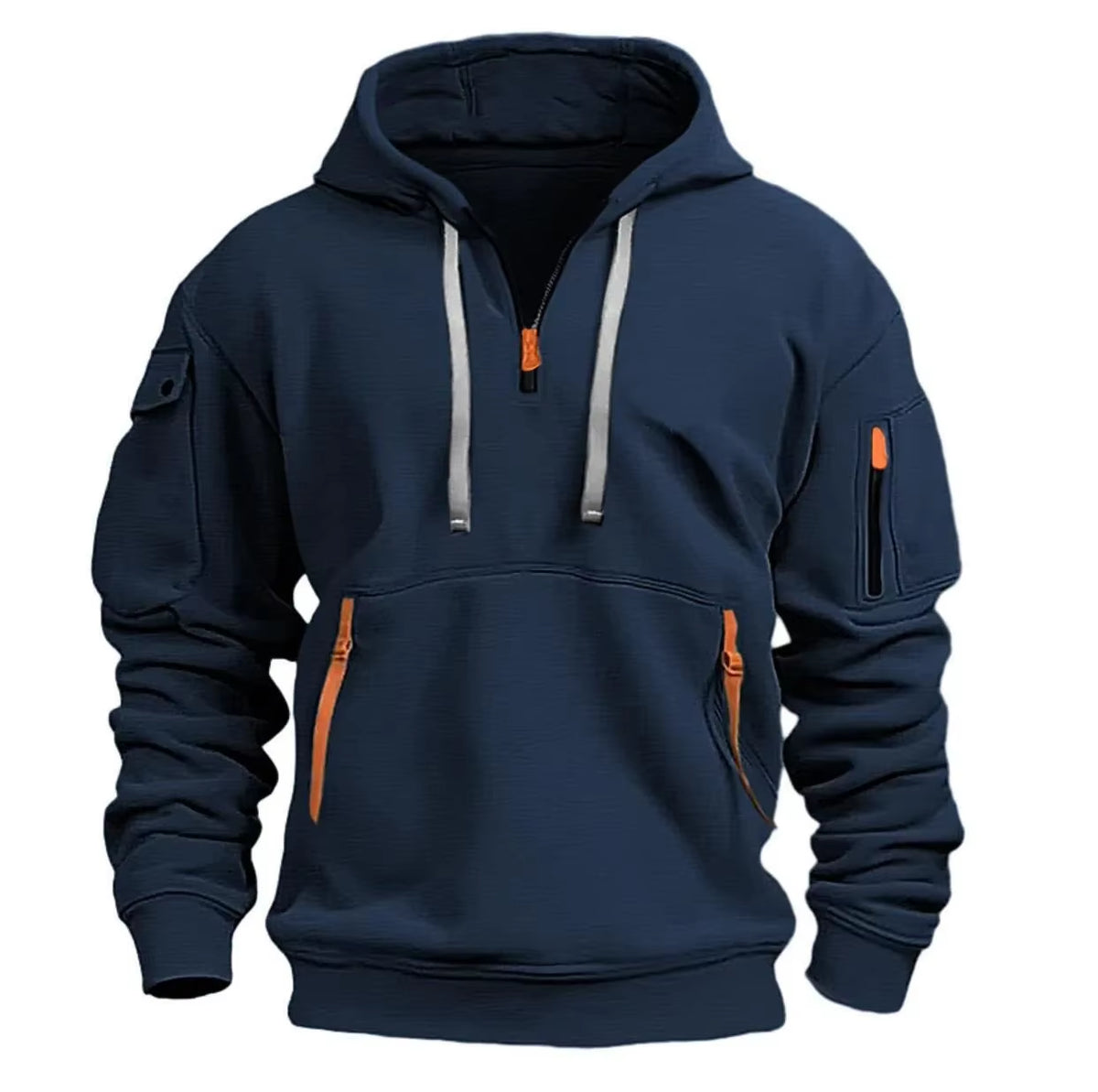 Men'S Jacket Windproof Jacket, Spring and Autumn Long Sleeved Hooded Jacket, S-4XL Casual Patchwork Zippered Cardigan Jacket, Ho