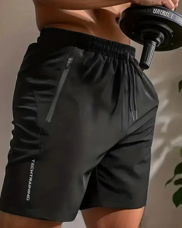Summer Shorts Men Gym Sport Running Squat Fitness Workout Man Short Pants Breathable Quick-Drying Drawstring Mens Shorts