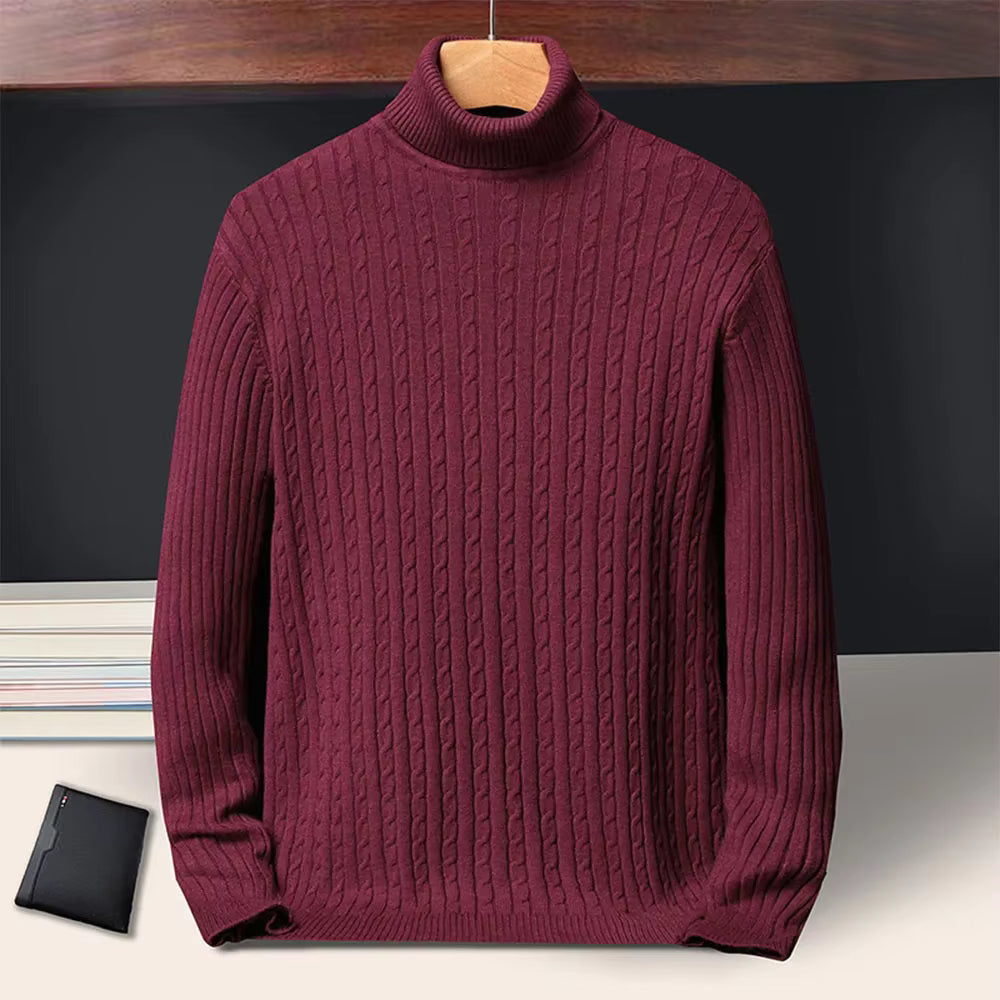 Men’s Knitted Turtleneck Sweater