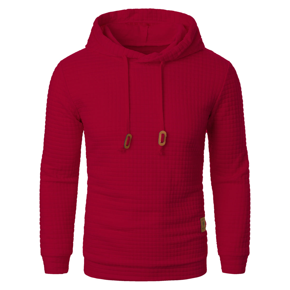 Men’s Jacquard Plaid Hooded Sweatshirt