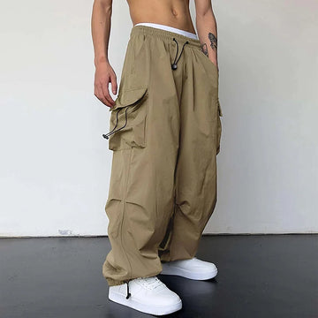 Casual Wide-Leg Cargo Pants