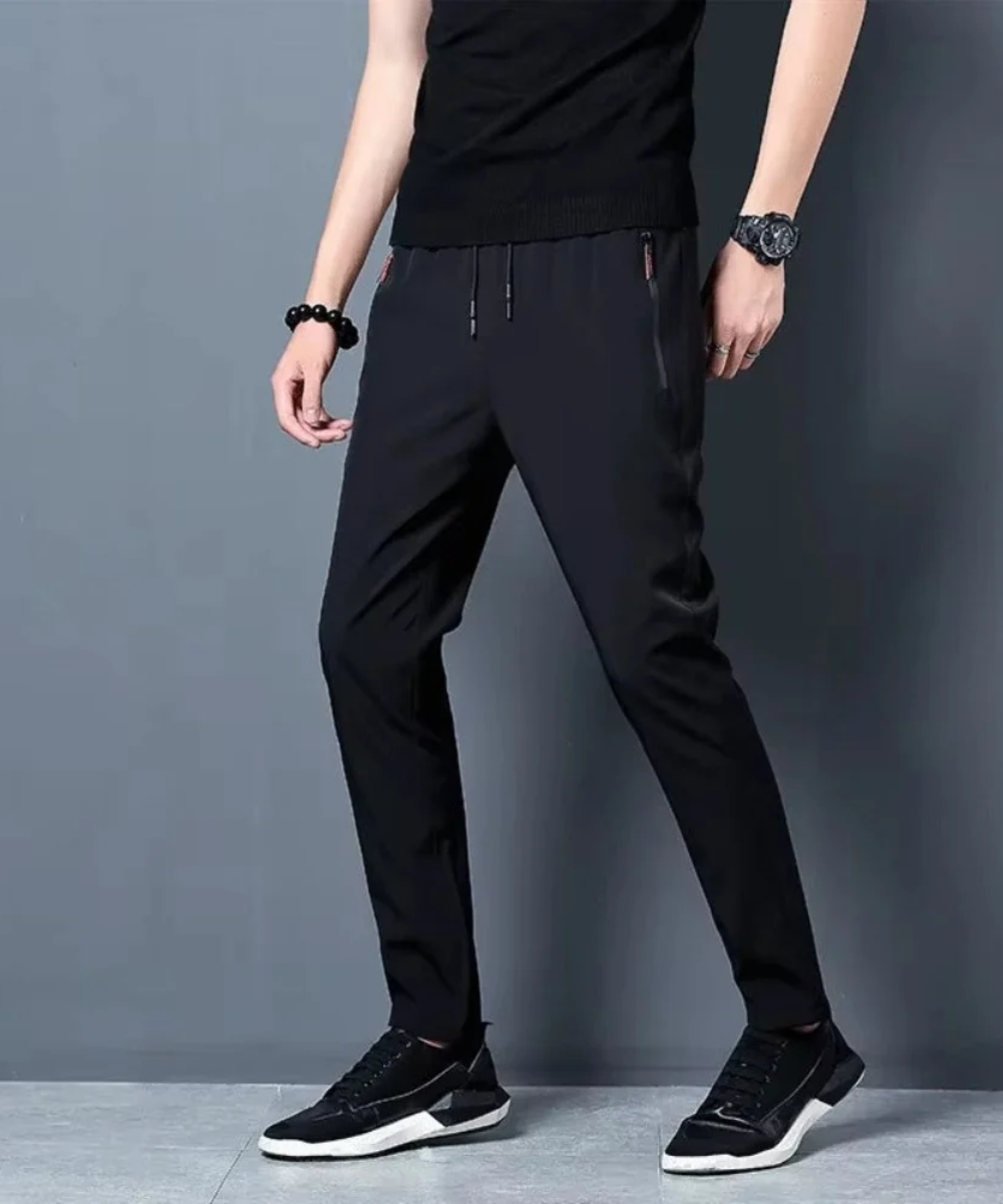 Slim-Fit Elastic Waist Jogger Pants