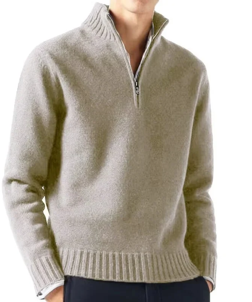Solid Color Turtleneck Sweater
