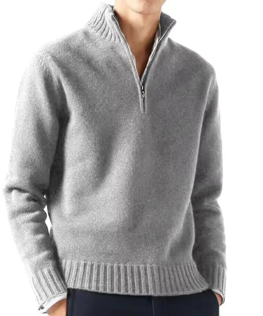 Solid Color Turtleneck Sweater