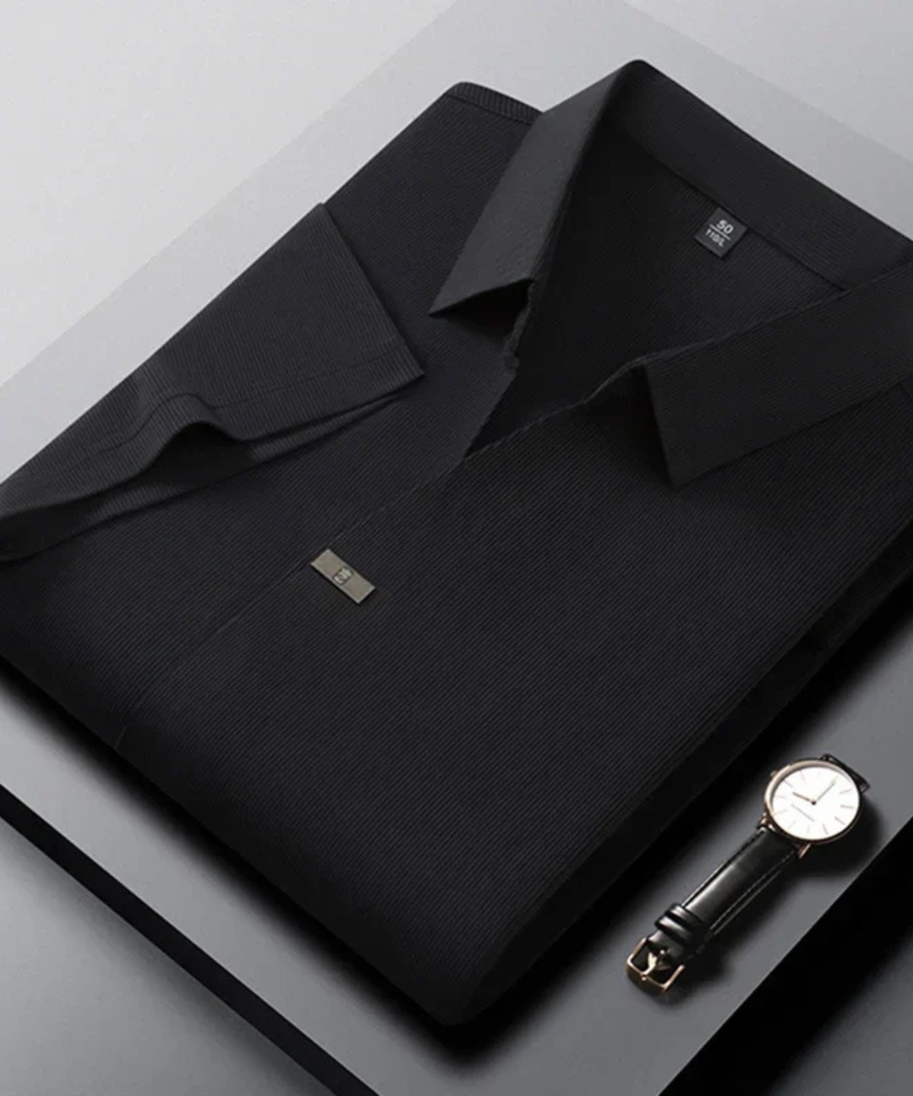 Solid Color Short Sleeve Polo Shirt