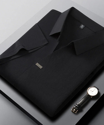Solid Color Short Sleeve Polo Shirt
