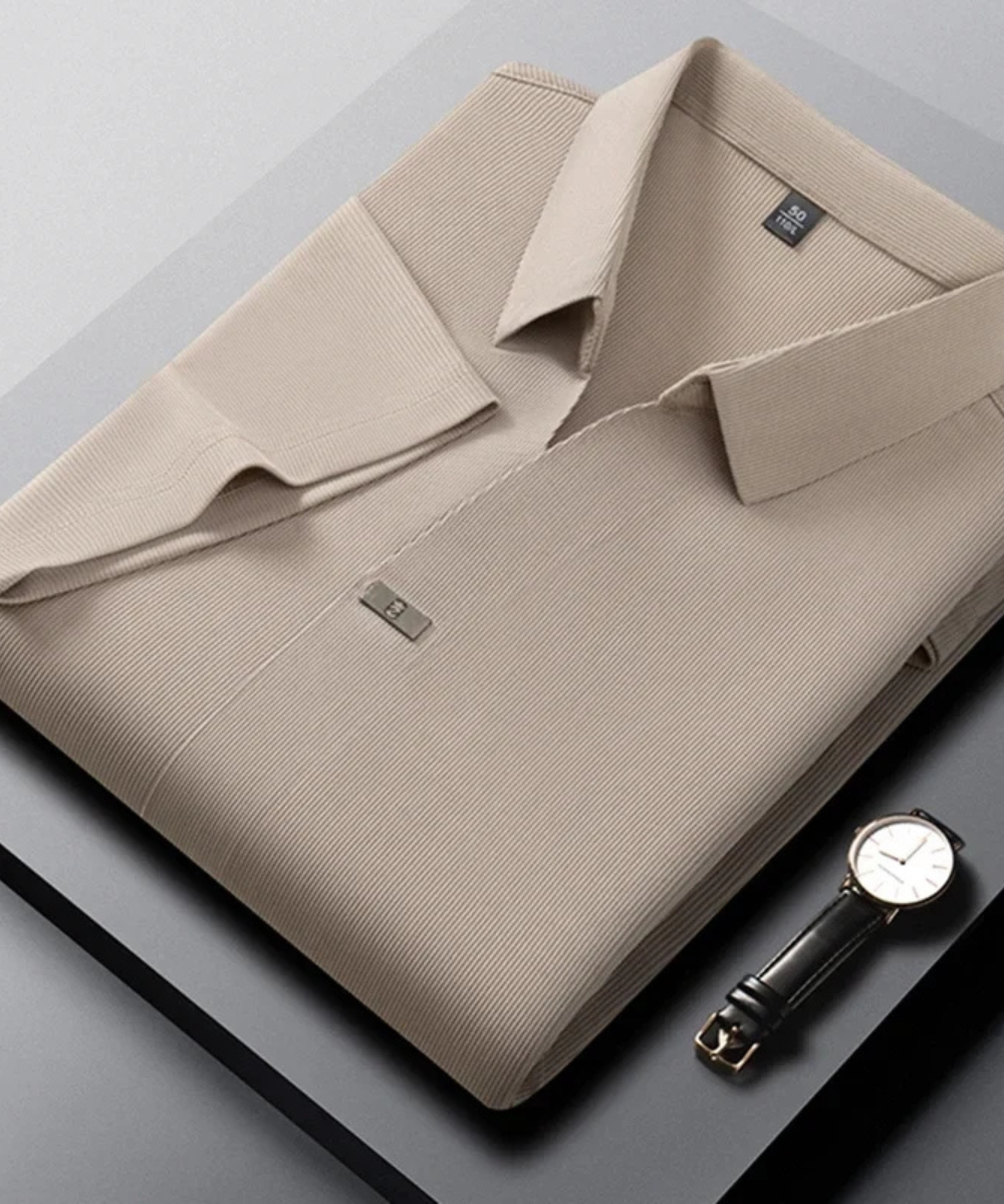Solid Color Short Sleeve Polo Shirt