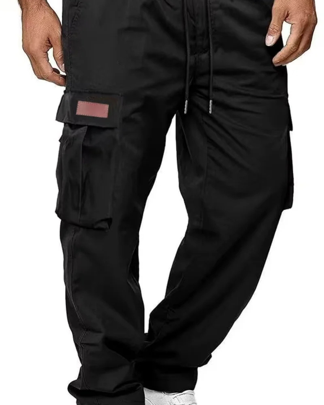 Multi-Pocket Drawstring Work Pants
