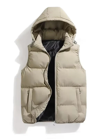 Warm Hooded Padded Vest