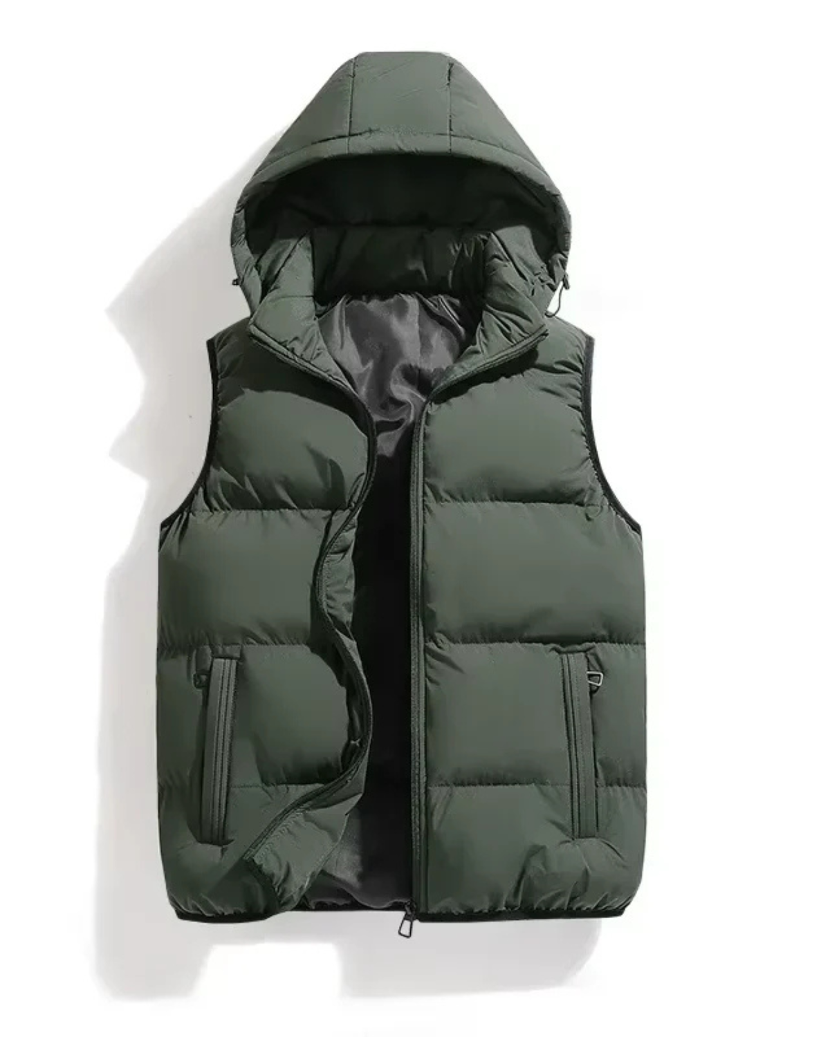 Warm Hooded Padded Vest
