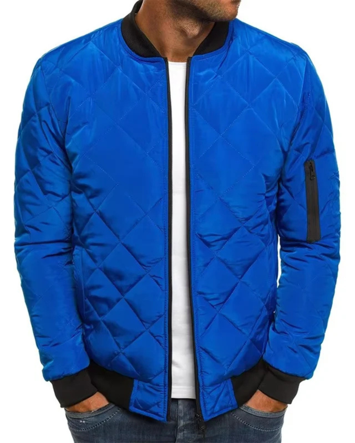 Vintage Baseball Collar Flight Jacket
