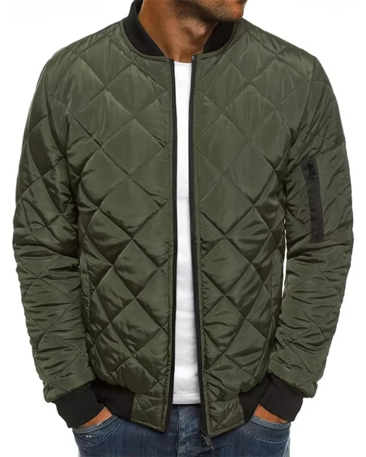 Vintage Baseball Collar Flight Jacket