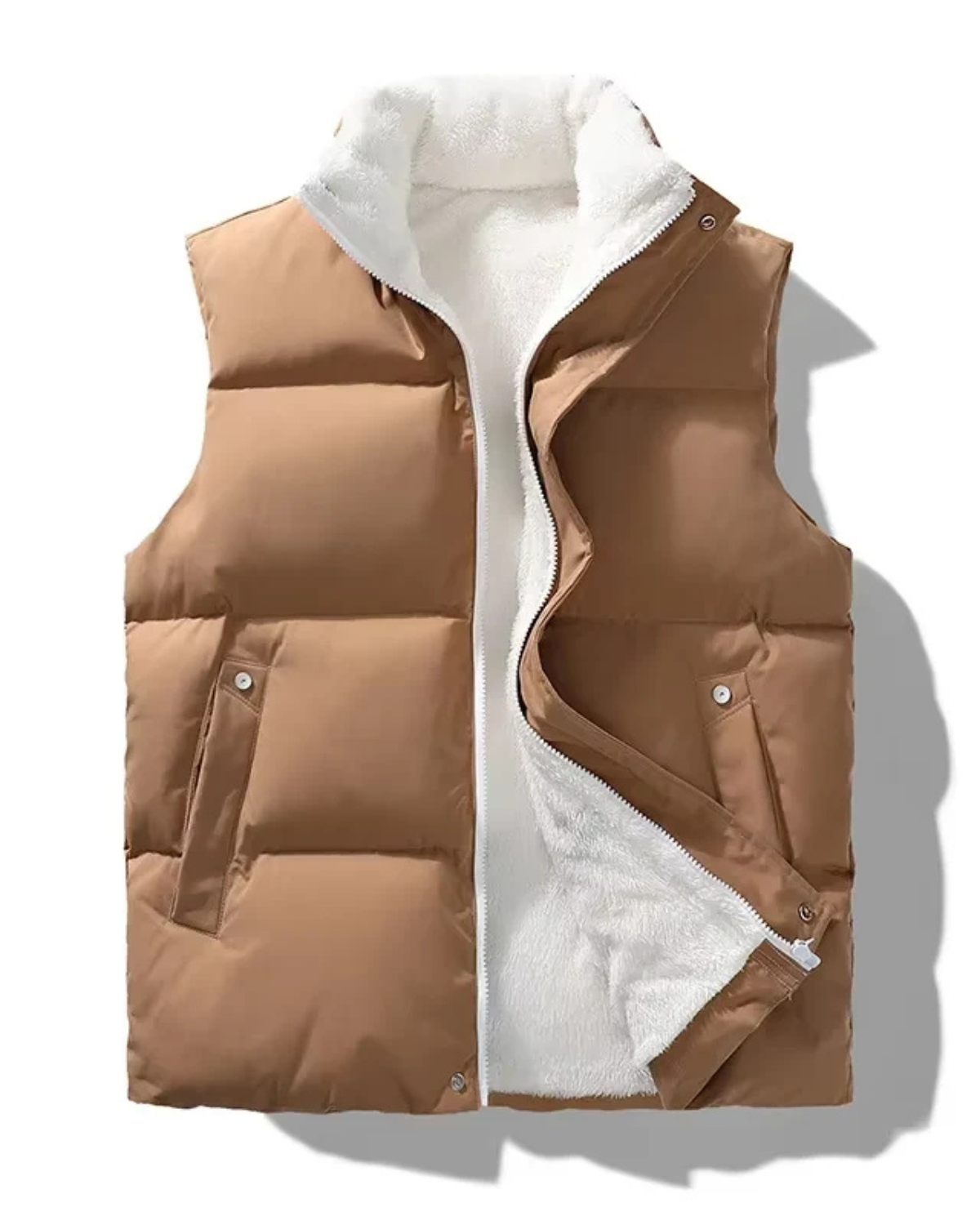 Fleece Stand Collar Vest