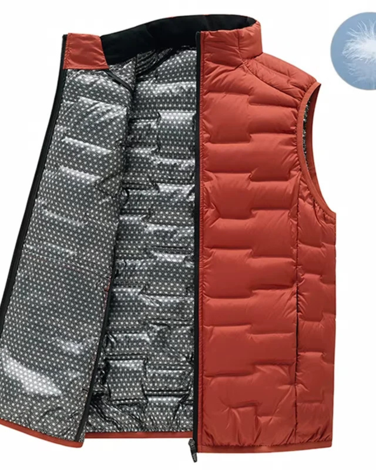Stand Collar Down Puffer Vest