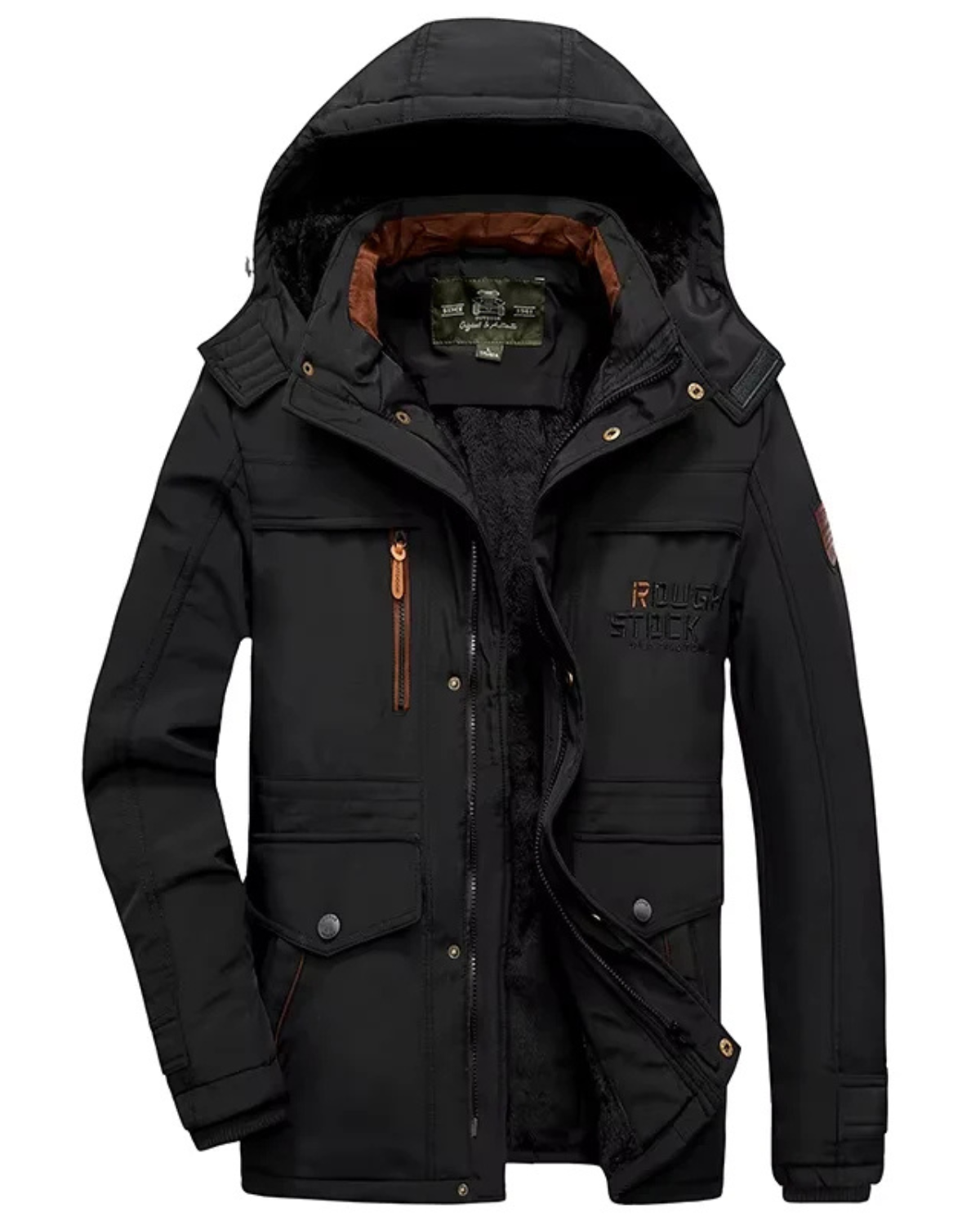 Thick Winter Fur-Lined Parka Coat