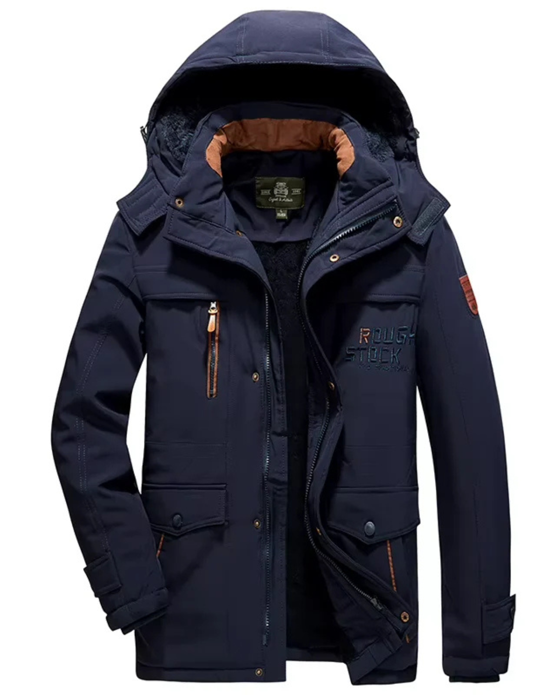 Thick Winter Fur-Lined Parka Coat