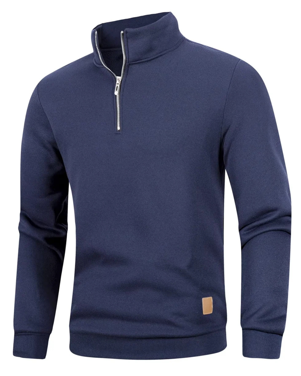Zip-Up Turtleneck Sweater