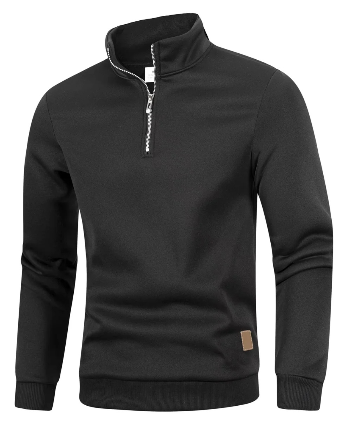 Zip-Up Turtleneck Sweater
