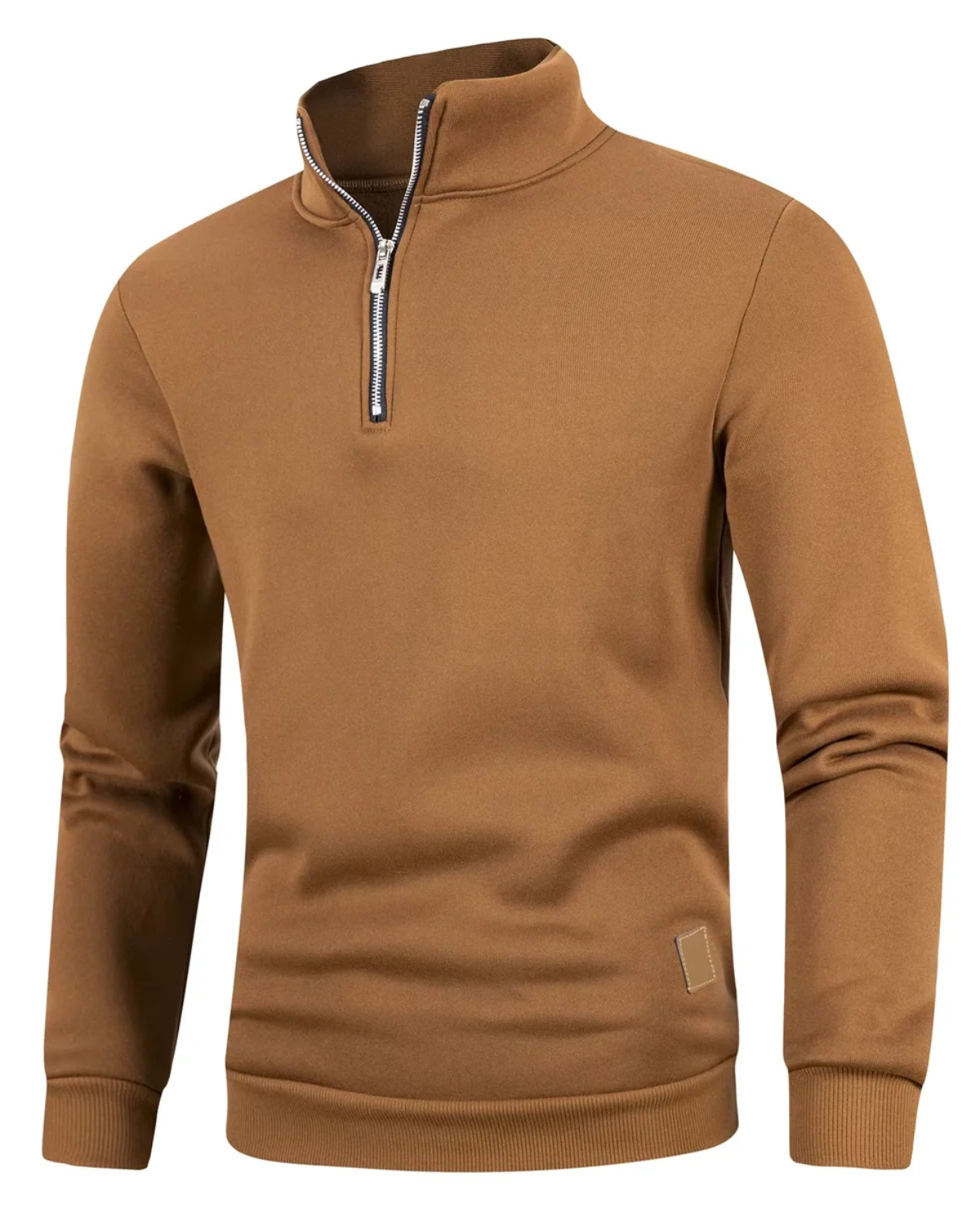 Zip-Up Turtleneck Sweater