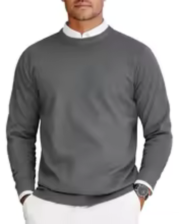 Oversized Knit Crew Neck Sweater