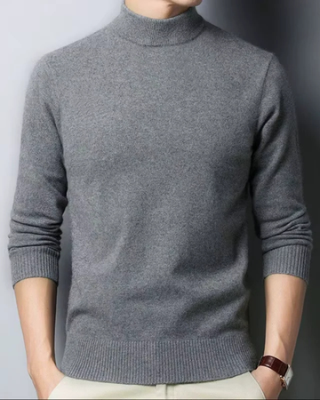 Mock Neck Knit Sweater