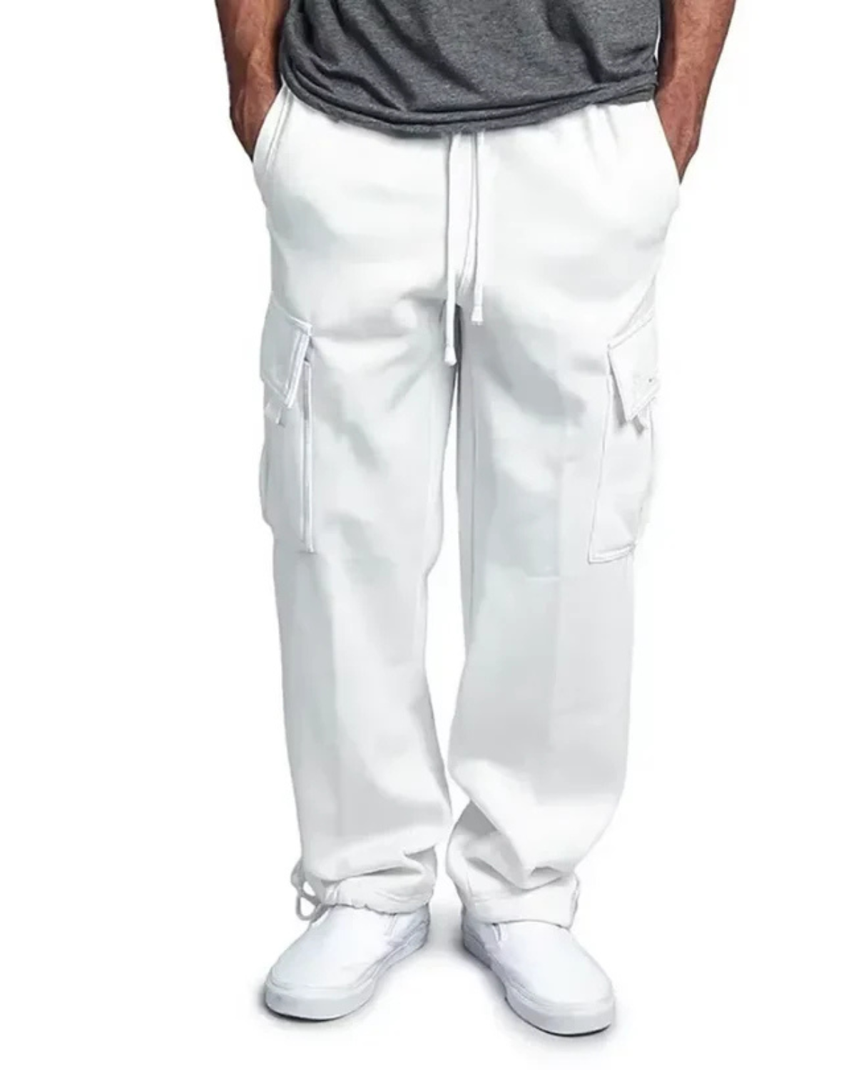 Fleece Cargo Jogger Pants