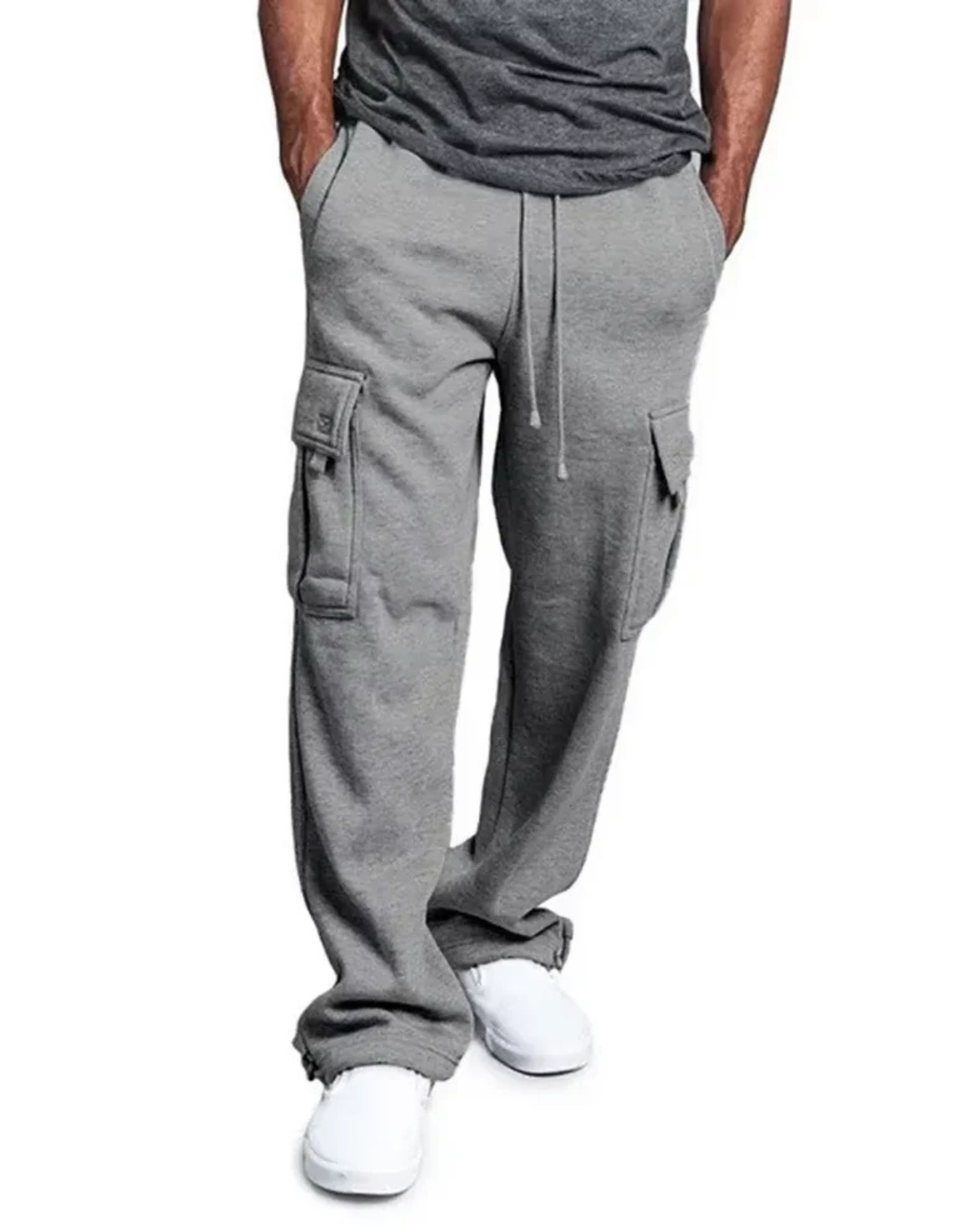 Fleece Cargo Jogger Pants