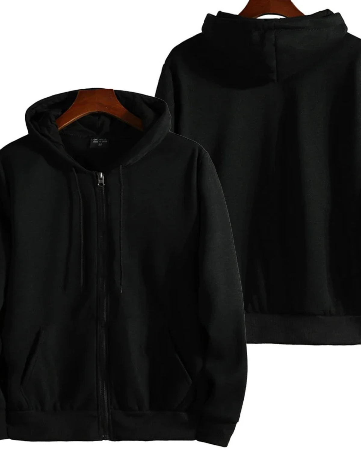 Zipper Hooded Sweatshirt