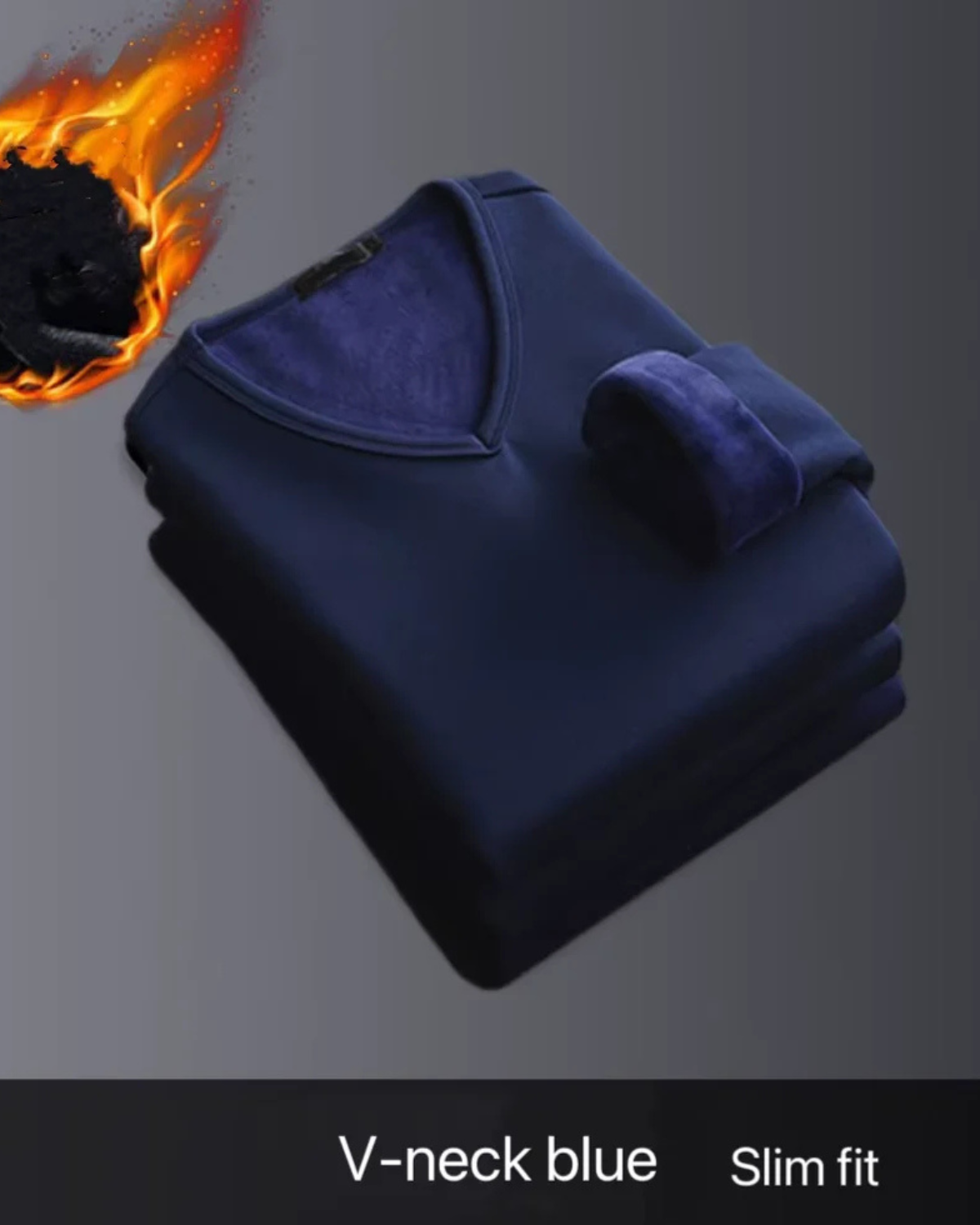 Velvet Thermal V-Neck Shirt
