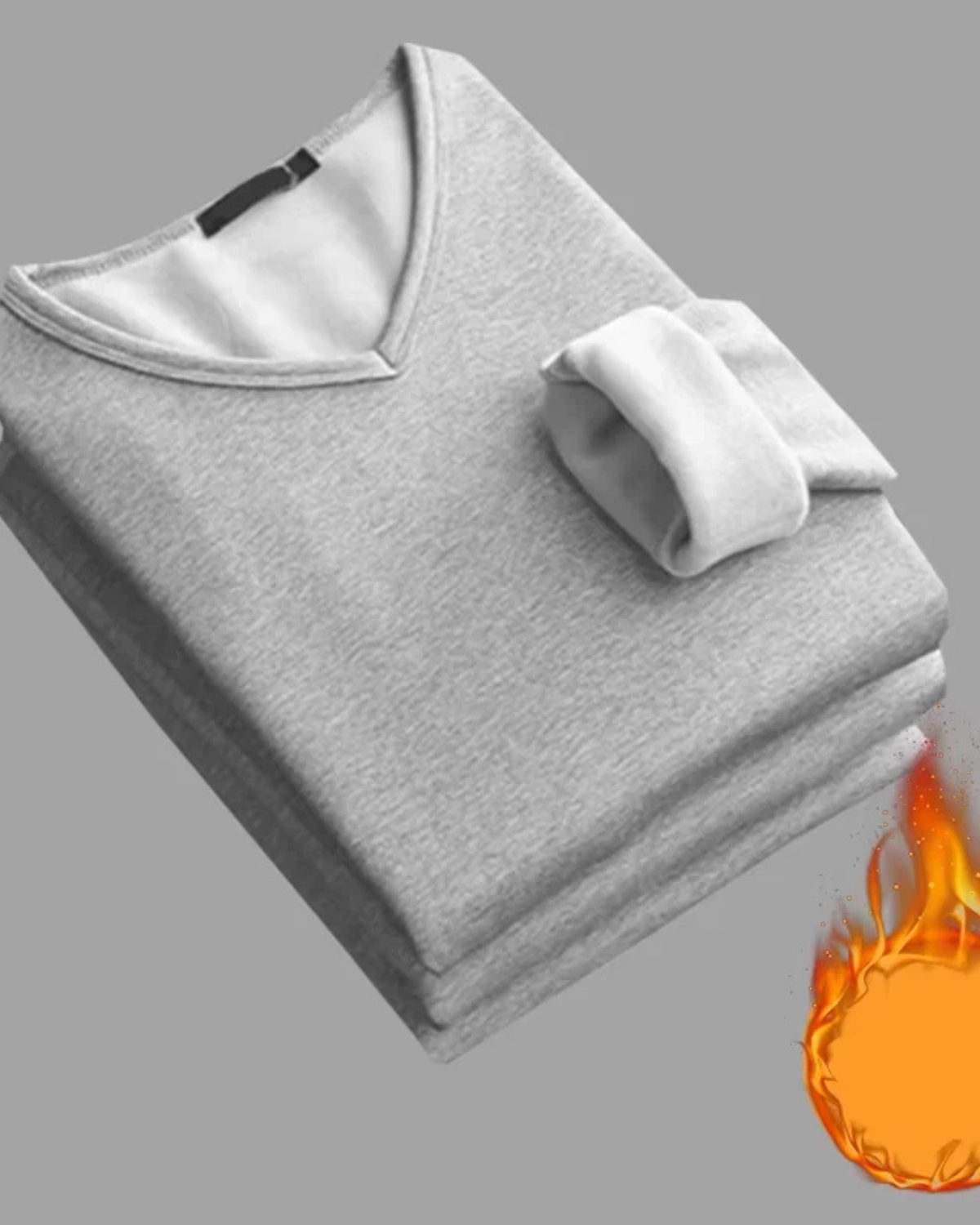 Velvet Thermal V-Neck Shirt