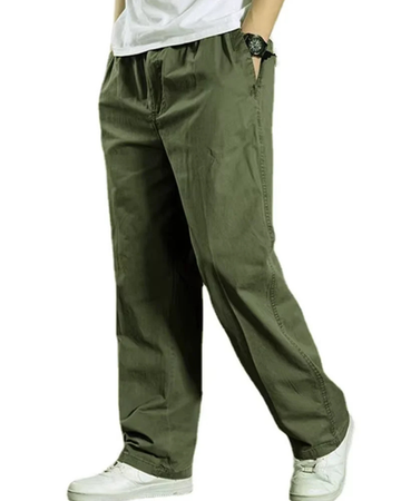 Loose Fit Straight Leg Pants