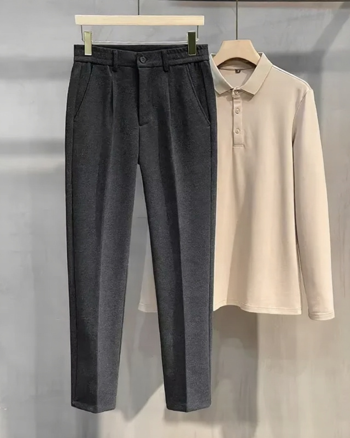 Men’s Woolen Straight Leg Trousers