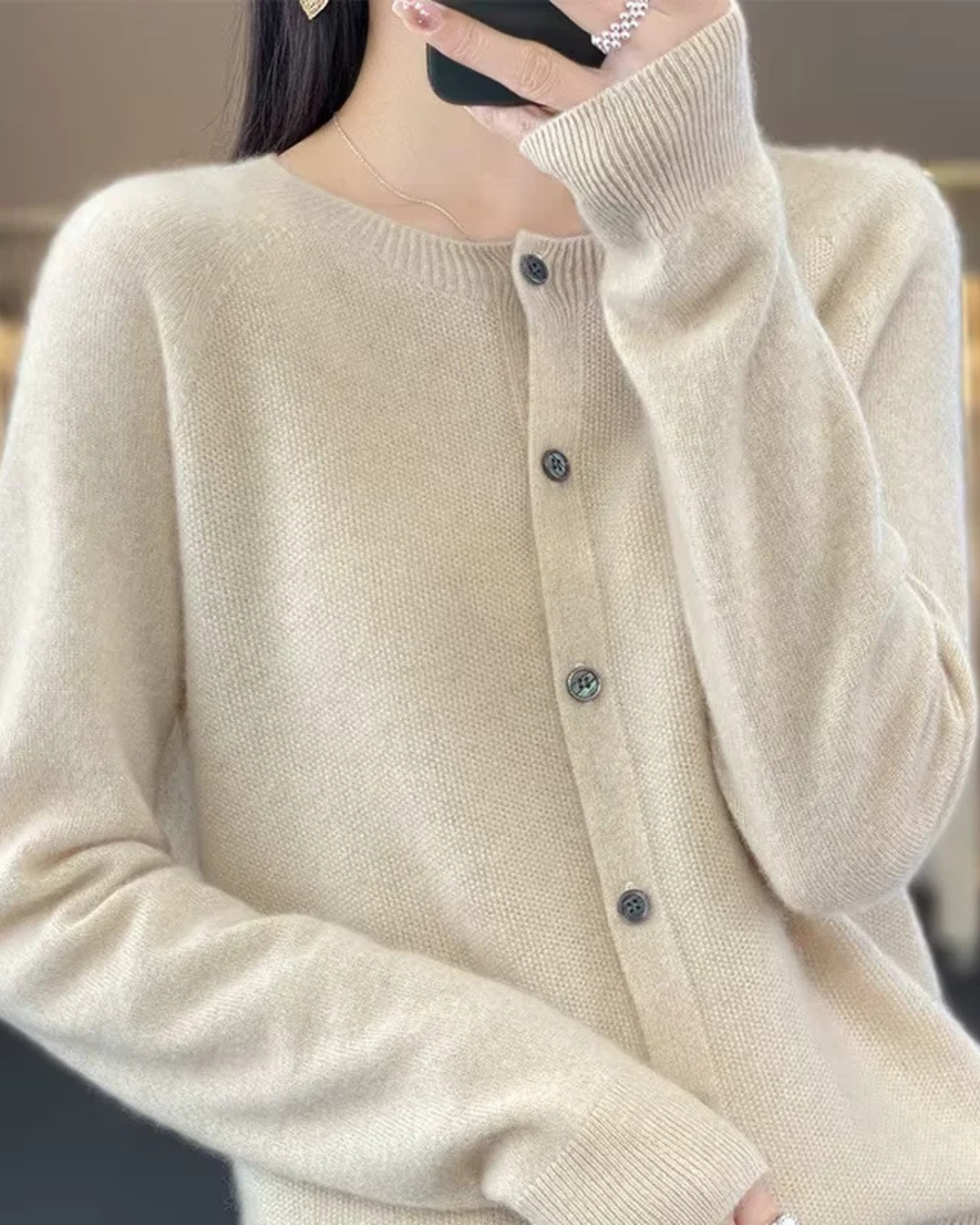 Women’s Pure Wool Knit Cardigan