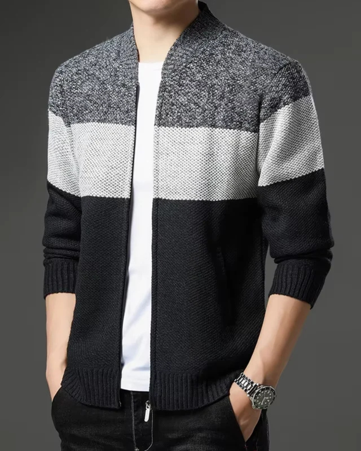 Men’s Fleece Knit Cardigan