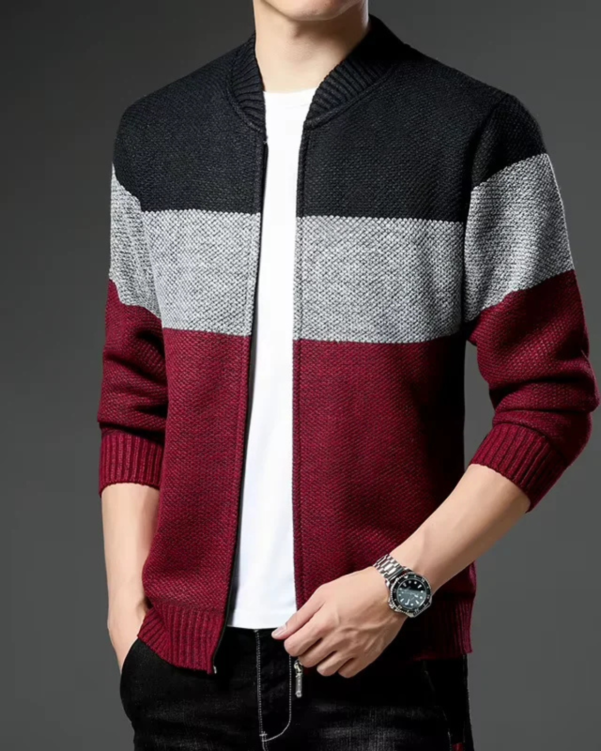 Men’s Fleece Knit Cardigan
