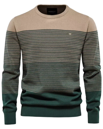 Men’s Spliced Knit Sweater