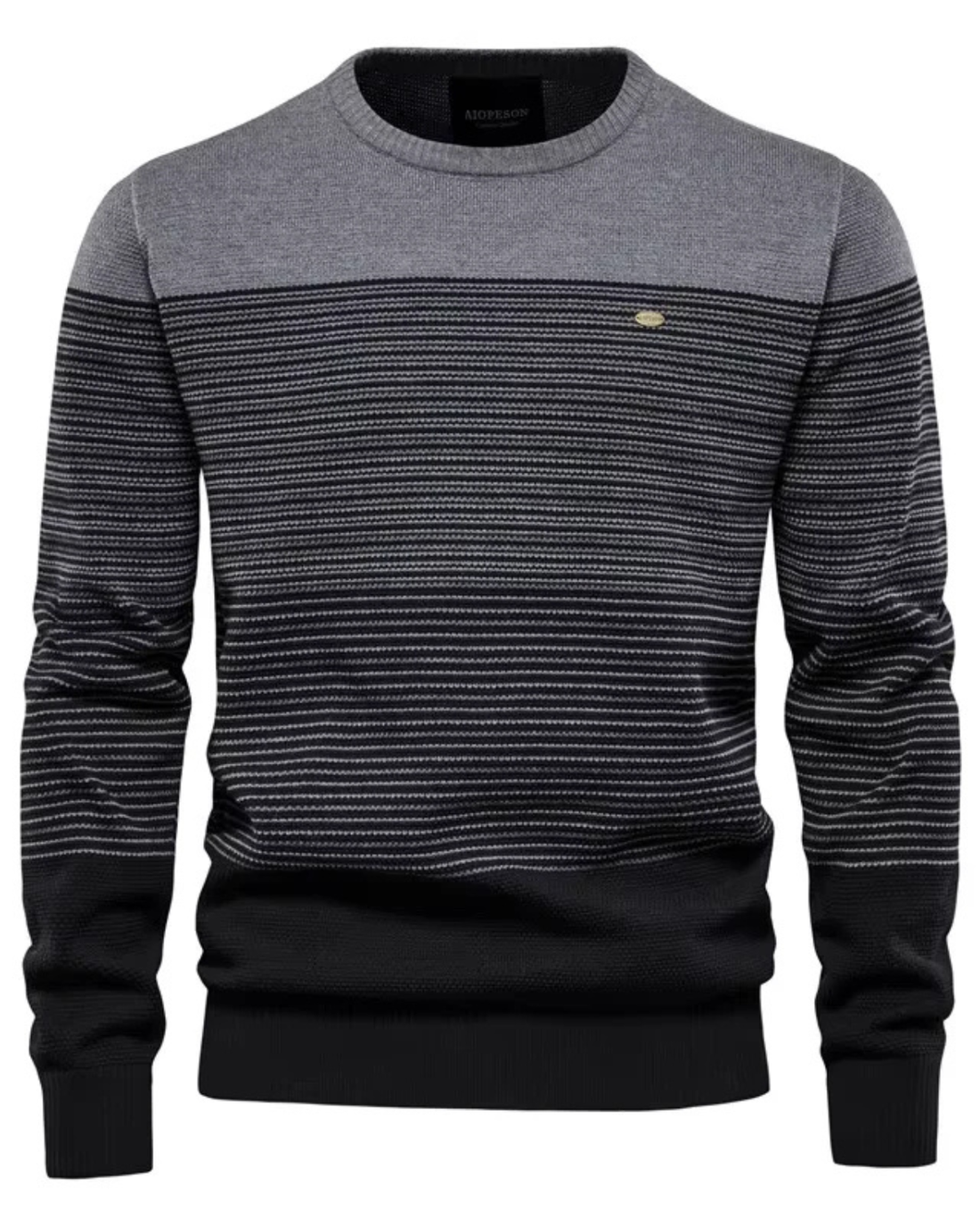 Men’s Spliced Knit Sweater