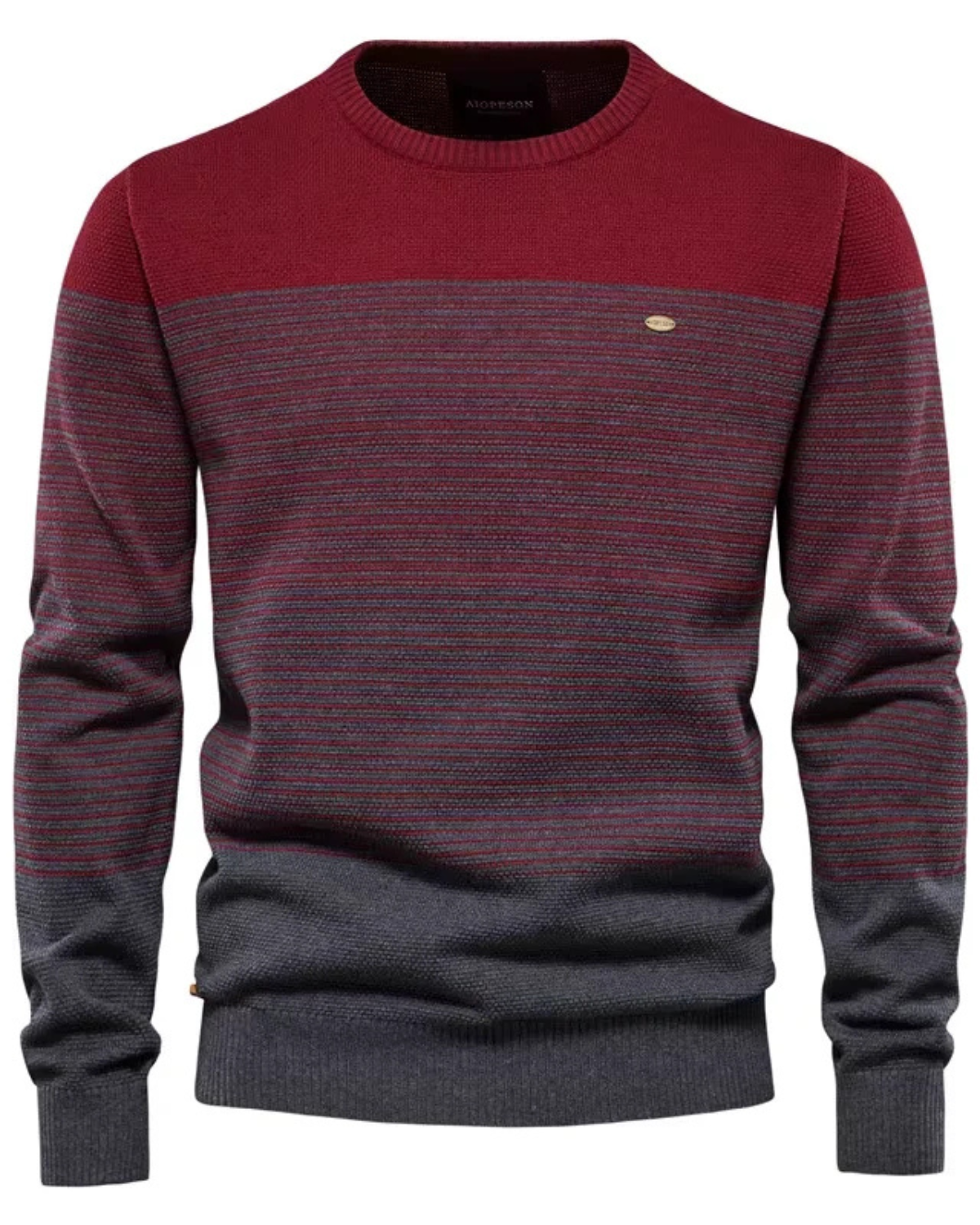 Men’s Spliced Knit Sweater