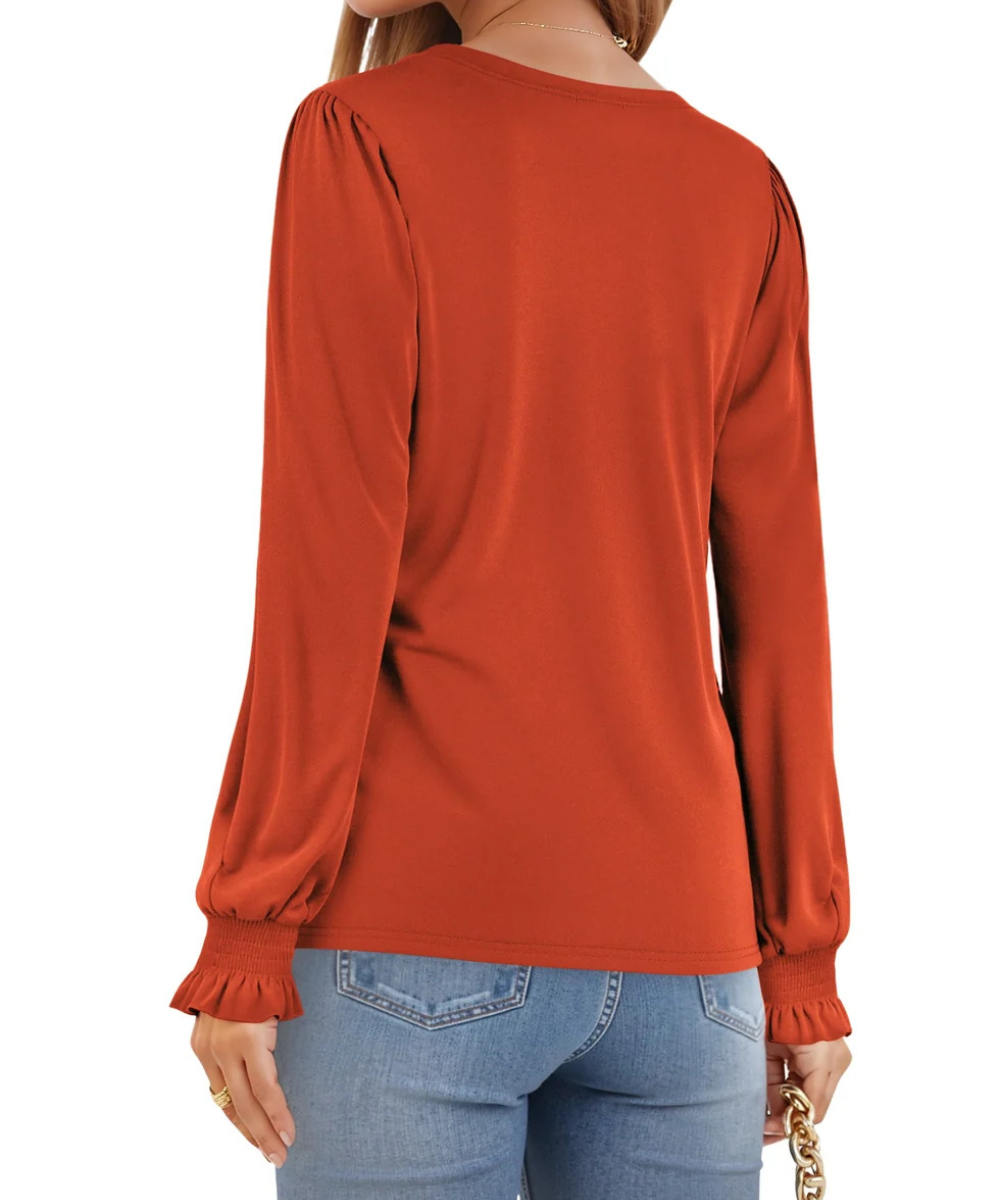 Elegant Puff Sleeve Top