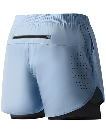 Solid Polyester Running Shorts