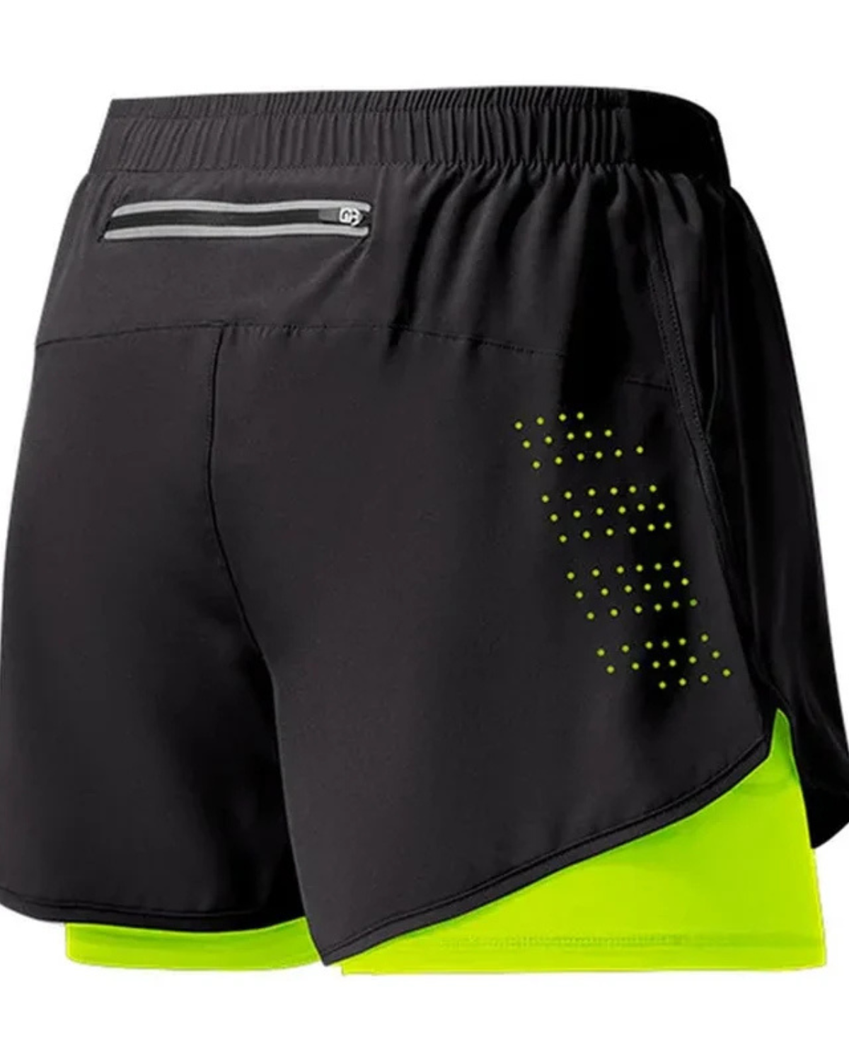 Solid Polyester Running Shorts