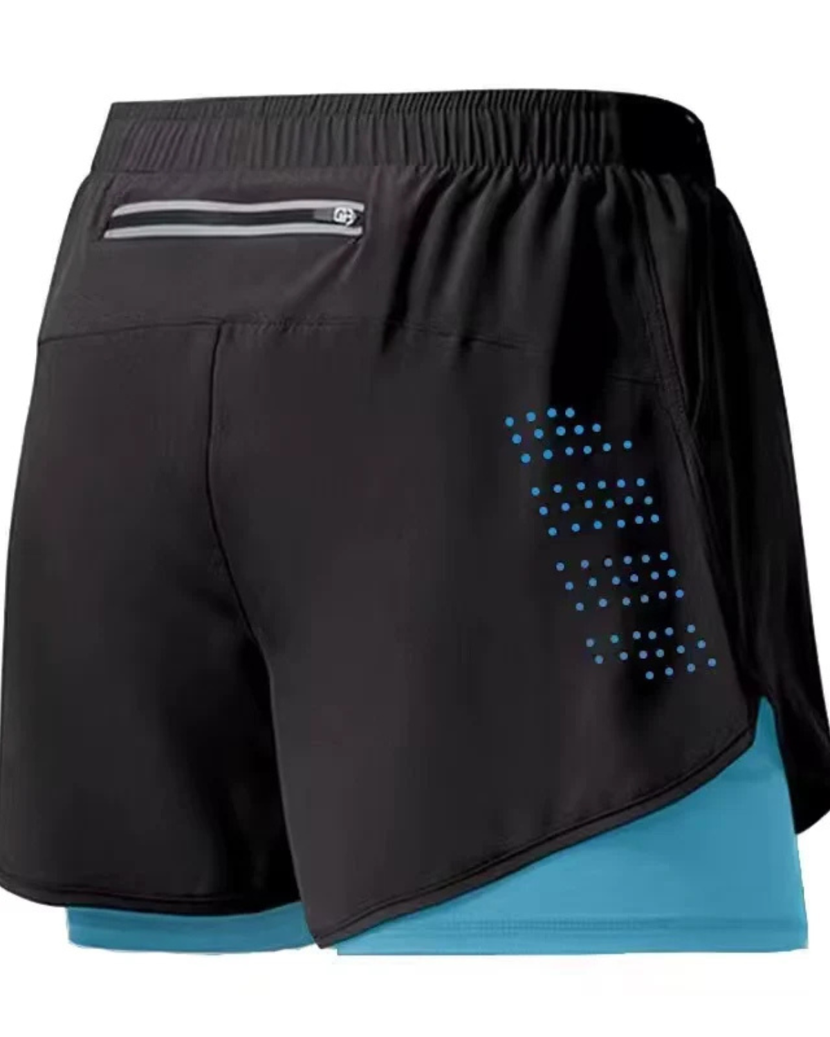 Solid Polyester Running Shorts