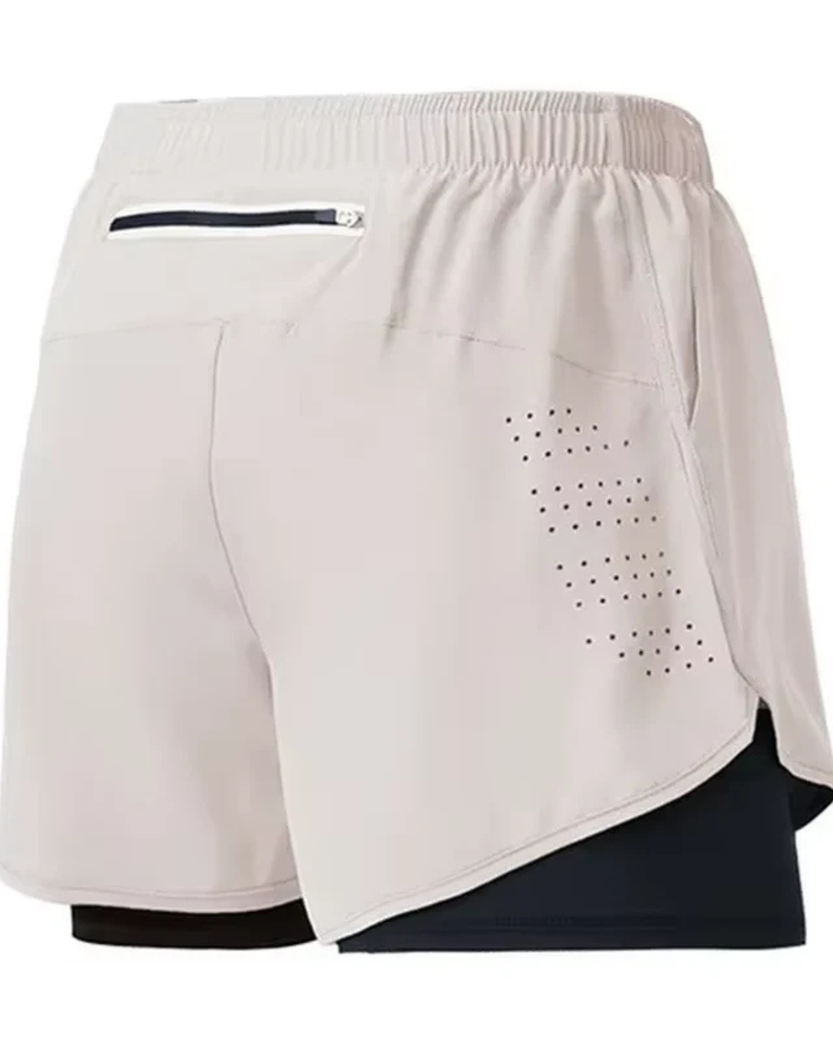 Solid Polyester Running Shorts