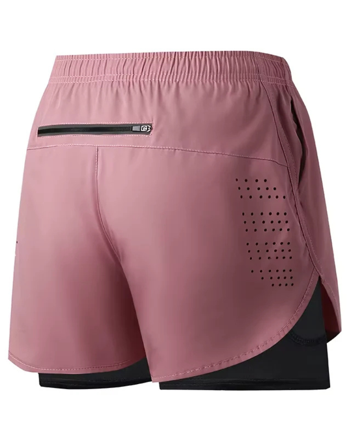 Solid Polyester Running Shorts
