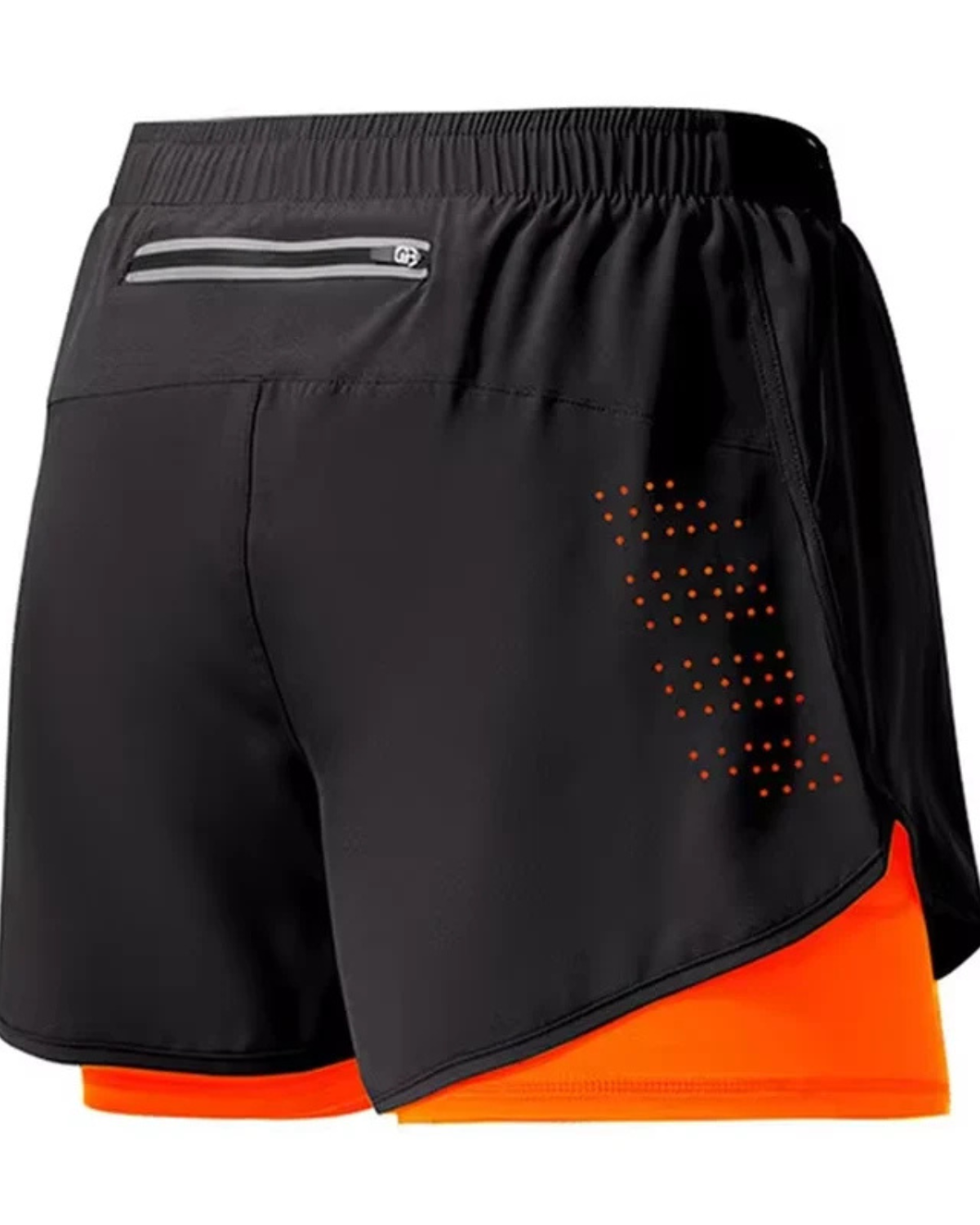 Solid Polyester Running Shorts