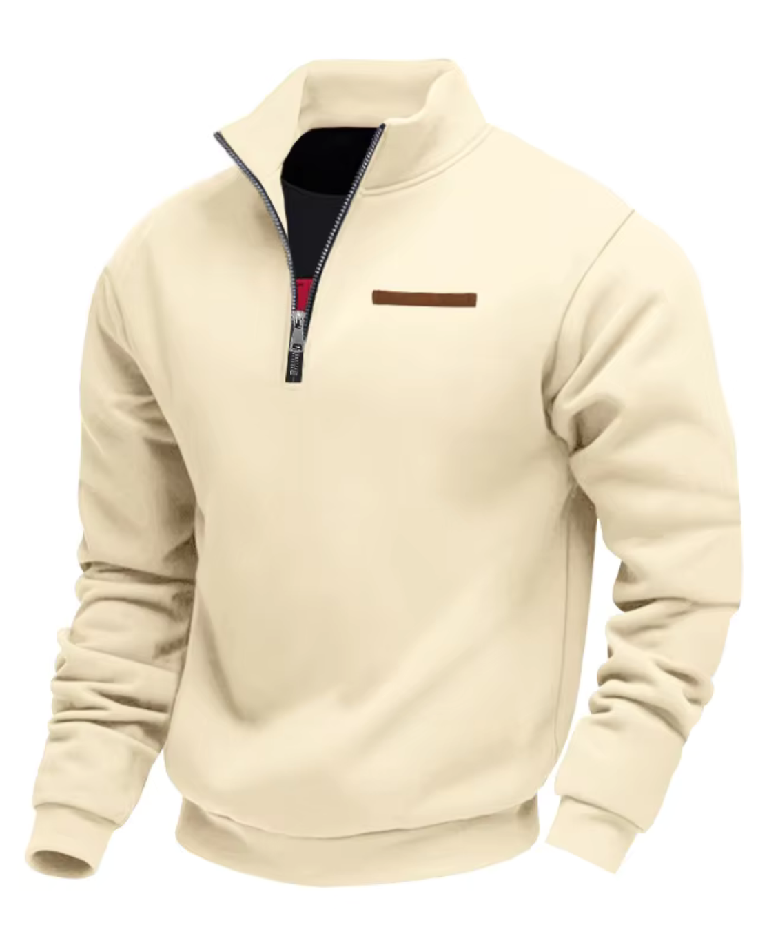 Half-Zip Fleece Pullover Sweater