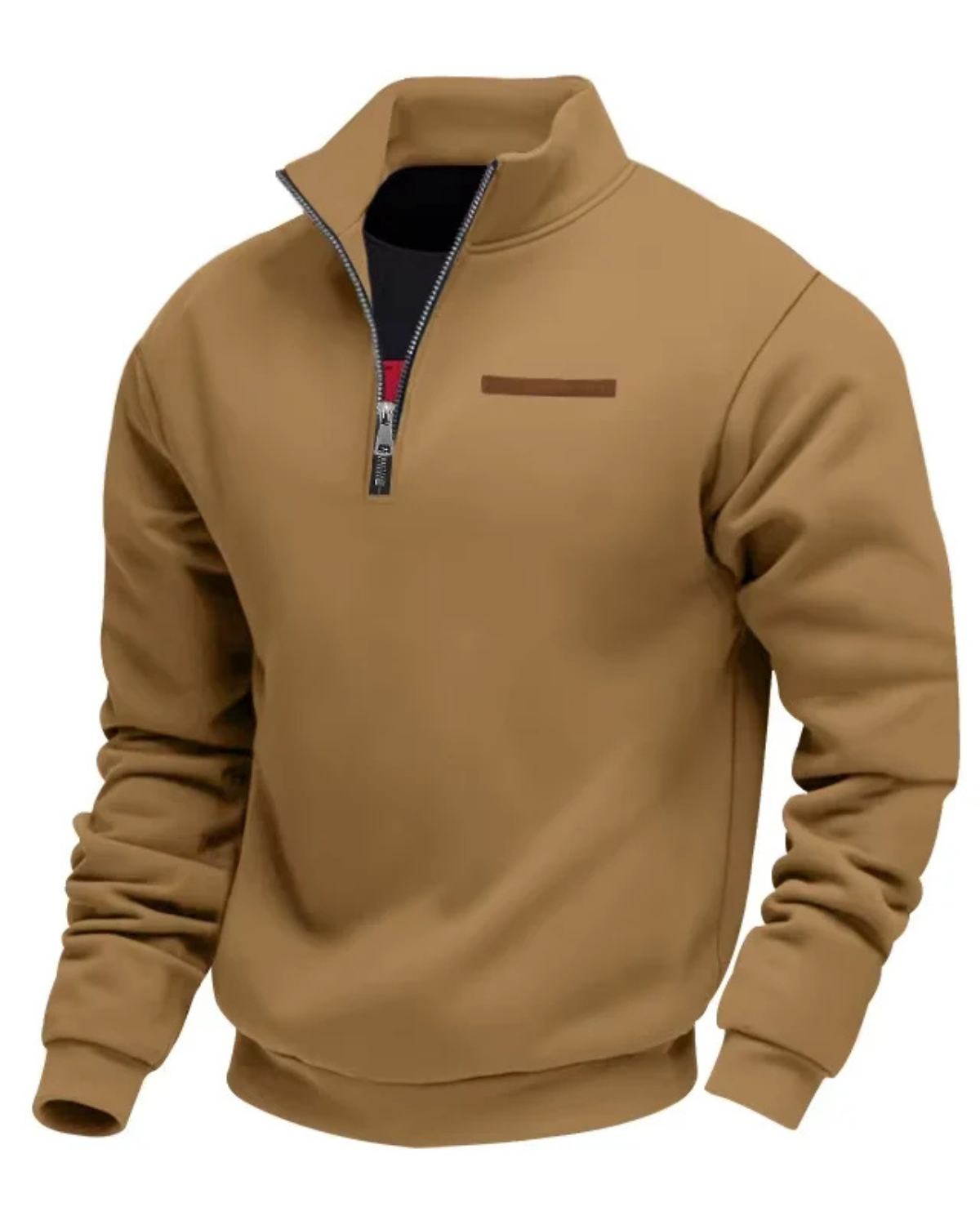 Half-Zip Fleece Pullover Sweater