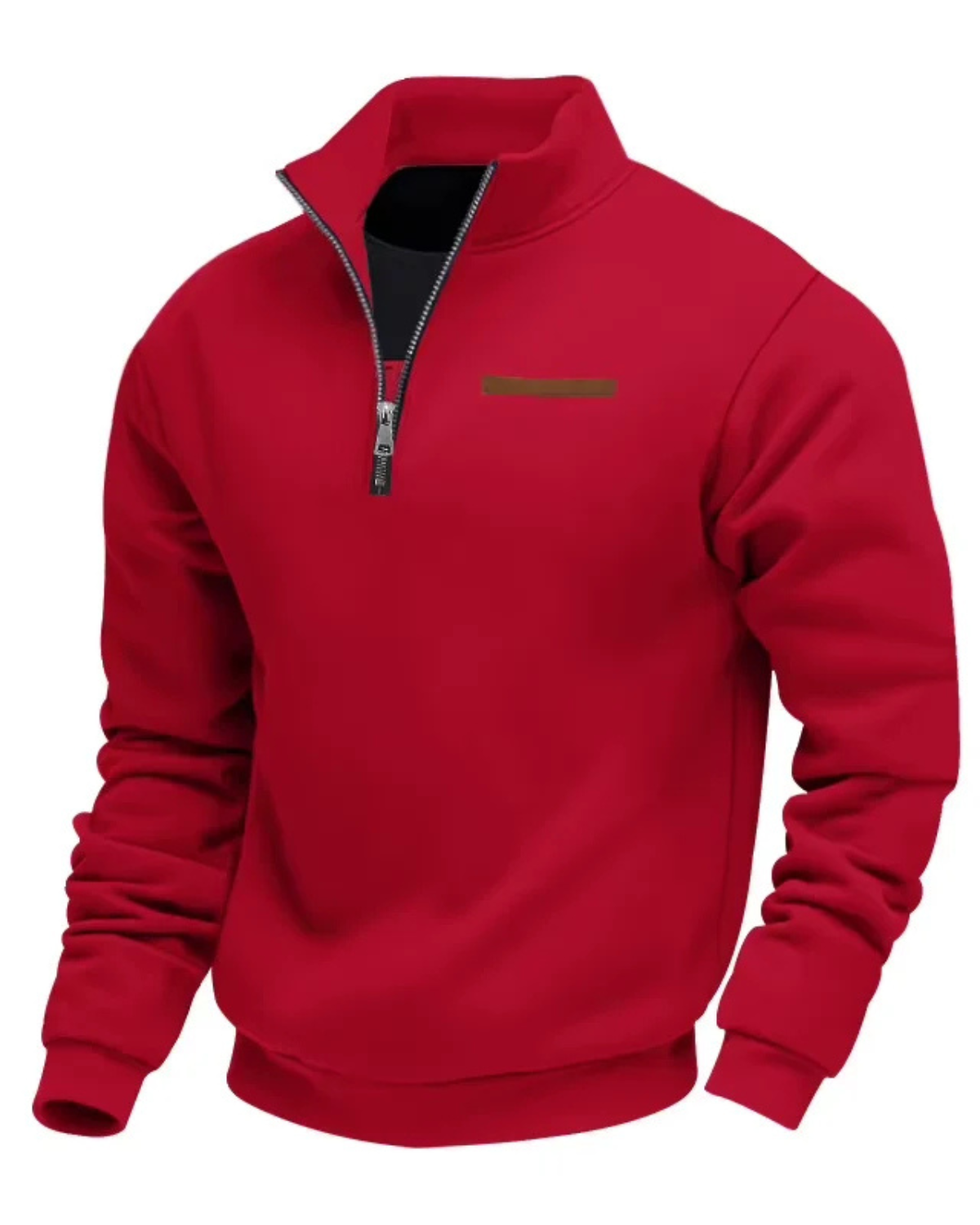Half-Zip Fleece Pullover Sweater