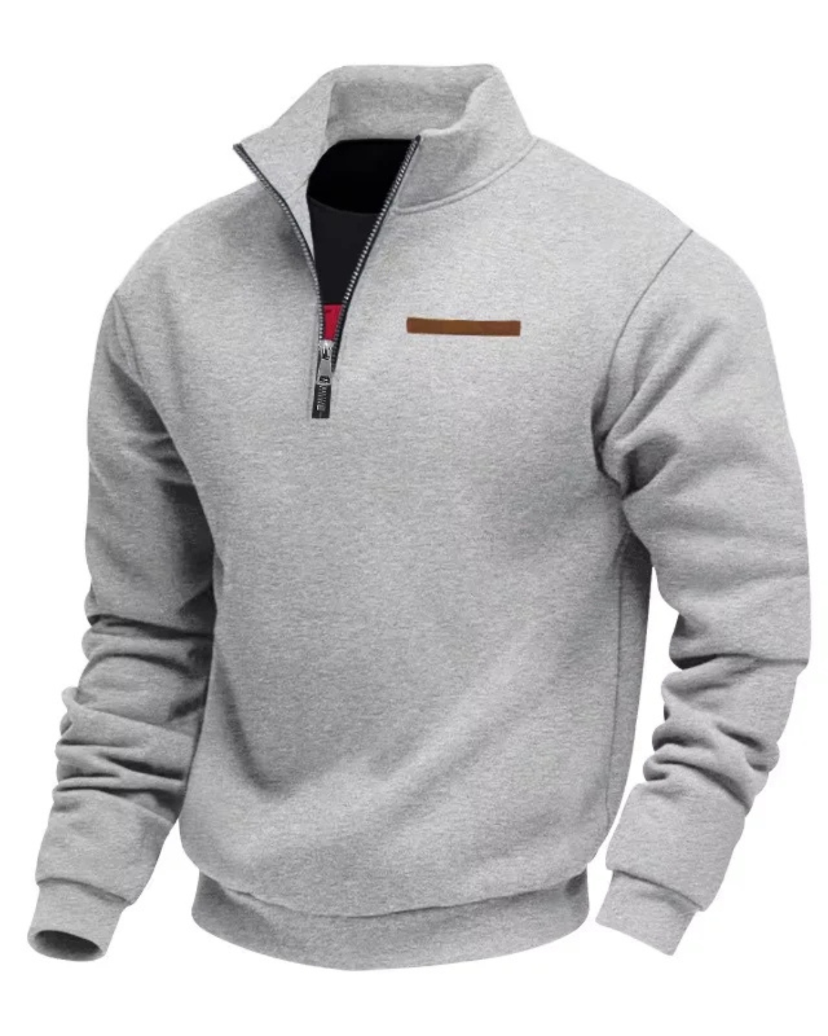 Half-Zip Fleece Pullover Sweater
