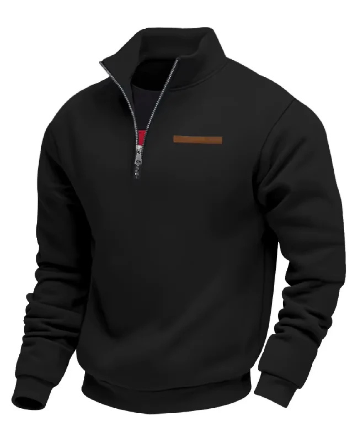 Half-Zip Fleece Pullover Sweater